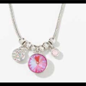 Three Wishes Necklace by Touchstone Crystal BNIB crystals by Swarovski $69